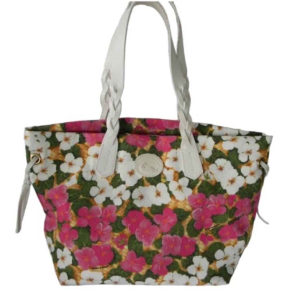 Dooney & Bourke Floral Tote with pink and Green Design
